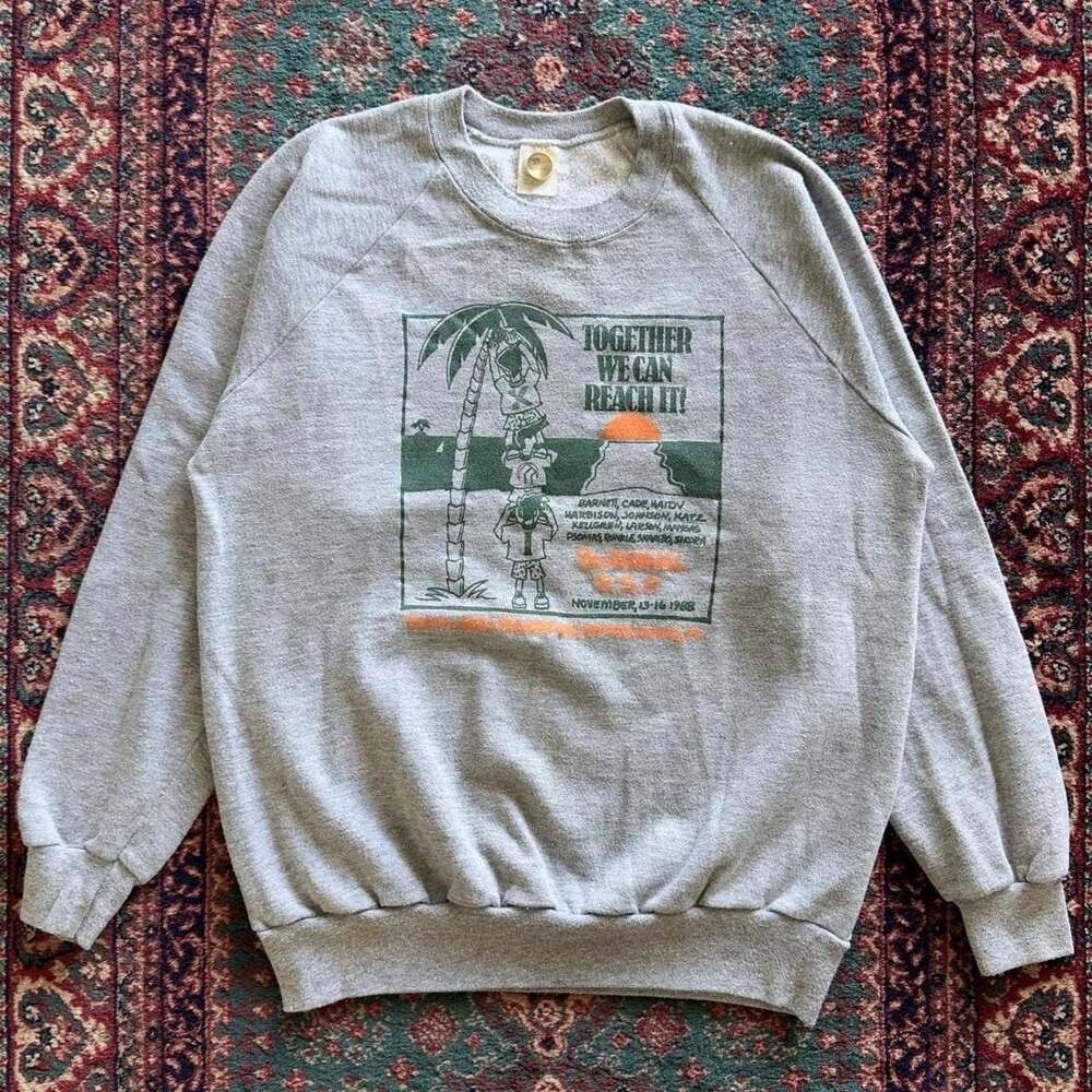 Vintage 1988 Fruit of the Loom Captiva Island Florida Graphic Sweatshirt